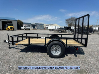 New 2025 TEXAS BRAGG TRAILERS 5x10LD w/ Gate Utility Trailer