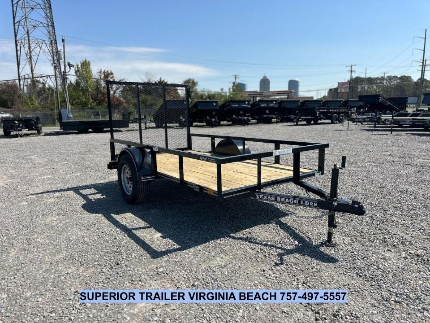 New 2025 TEXAS BRAGG TRAILERS 5x10LD w/ Gate Utility Trailer