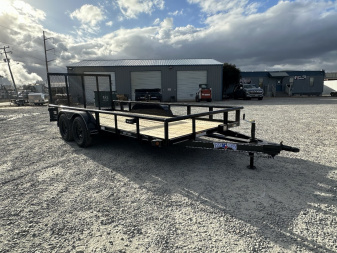 New 2025 Texas Bragg Trailers 16P W/ Tailgate Utility Trailer