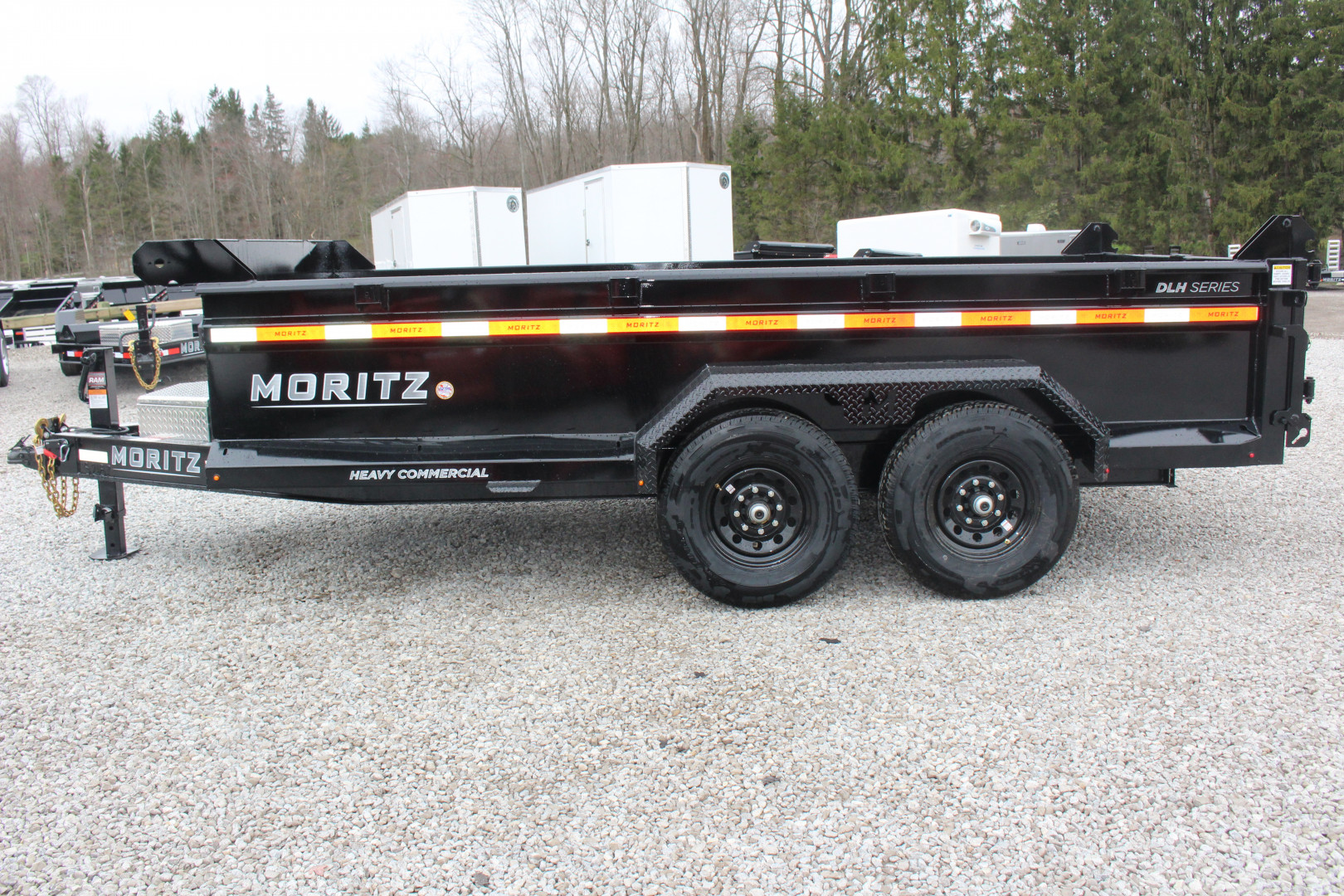 New 2025 Moritz 6' 10" x 14' Heavy Commercial DLH Series Dump Trailer - 14000# GVW