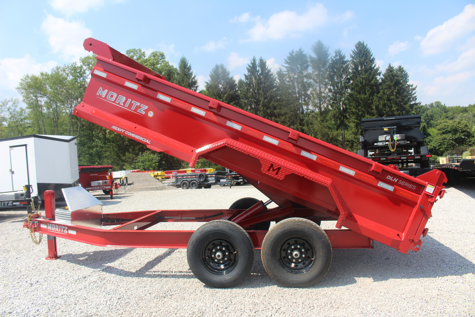New 2025 Moritz 6' 10" x 14' Heavy Commercial DLH Series Dump Trailer - 14000# GVW