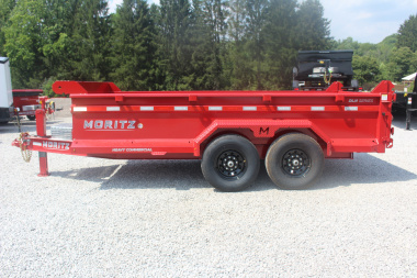 New 2025 Moritz 6' 10" x 14' Heavy Commercial DLH Series Dump Trailer - 14000# GVW