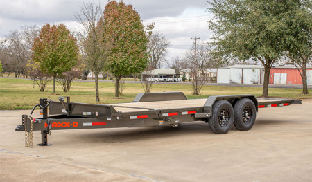 New 2026 MAXX-D 102X20 14K G8X Heavy Duty 16K Gravity Tilt Car Hauler / Equipment Trailer / Knife Edge Rear / 8000# Torsion Axles / 6ft Stationary Deck / Treated Wood Deck / Toolbox