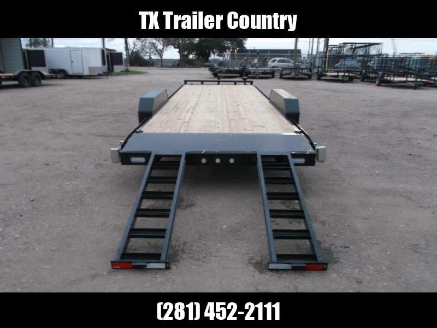 New 2026 MAXXD 83X24 10K C5X Car Hauler / Racing Trailer / Flatbed Trailer / 5200# Axles / Powder Coated / Dovetail / LEDs / 5ft Stow Away C-Channel Ramps