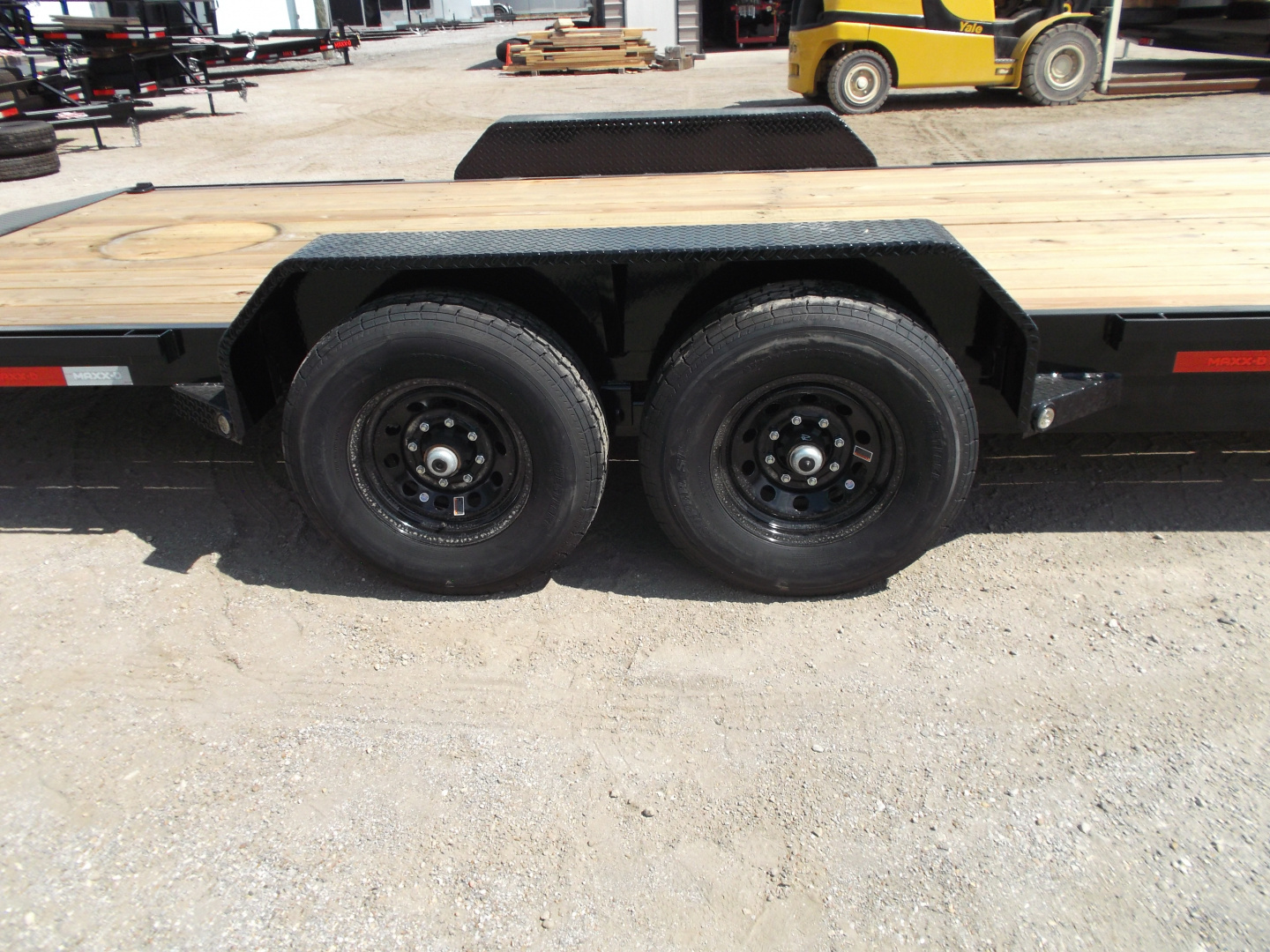 New 2026 MAXX-D 83X24 14K C6X Car Hauler / Race Car Trailer / Flatbed Trailer / Equipment Trailer / Powder Coated / 7000# Axles / LEDs / 5ft C-Channel Stow Away Ramps