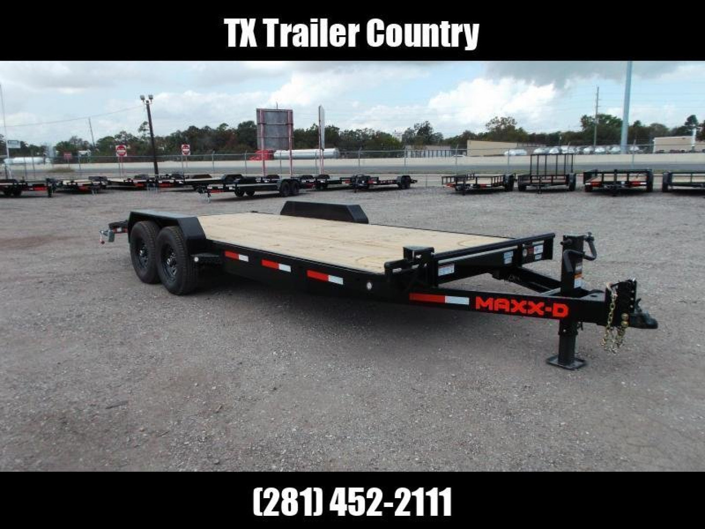 New 2026 MAXX-D 83X24 14K C6X Car Hauler / Race Car Trailer / Flatbed Trailer / Equipment Trailer / Powder Coated / 7000# Axles / LEDs / 5ft C-Channel Stow Away Ramps
