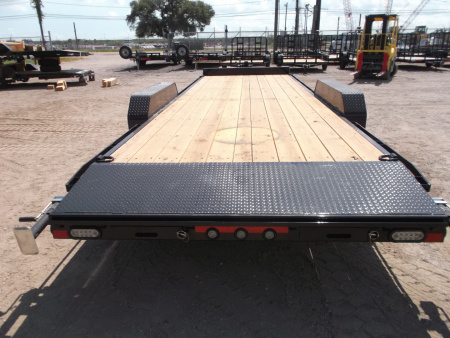 New 2026 MAXX-D 83X24 14K C6X Car Hauler / Race Car Trailer / Flatbed Trailer / Equipment Trailer / Powder Coated / 7000# Axles / LEDs / 5ft C-Channel Stow Away Ramps