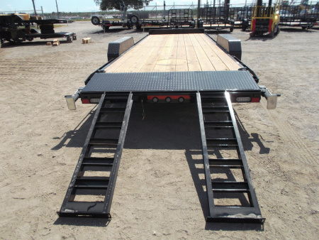 New 2026 MAXX-D 83X24 14K C6X Car Hauler / Race Car Trailer / Flatbed Trailer / Equipment Trailer / Powder Coated / 7000# Axles / LEDs / 5ft C-Channel Stow Away Ramps