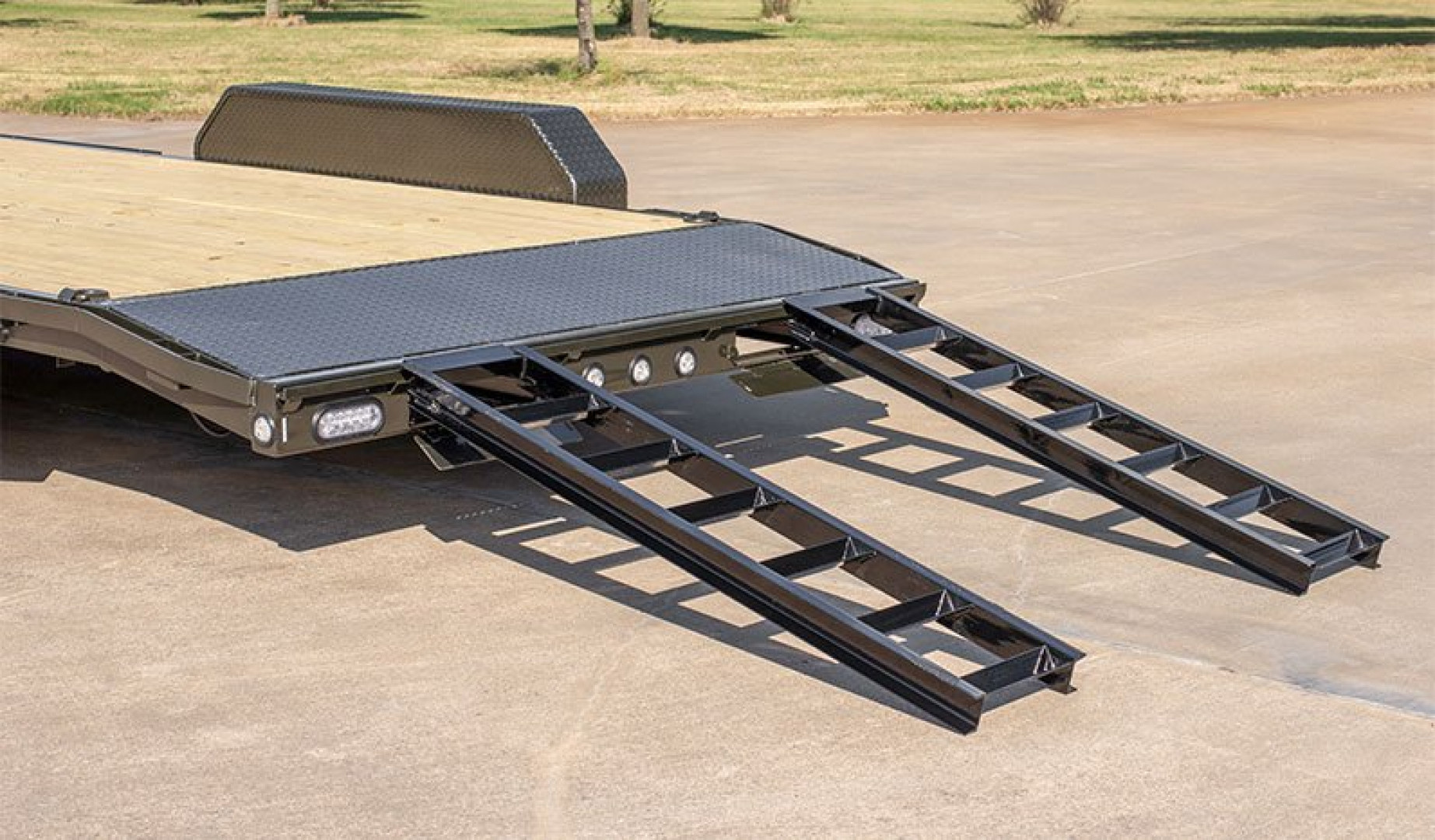 New 2026 MAXX-D 83X24 7K C4X Car Hauler / Racing Trailer / UTV Trailer / Black Powder Coated / 3500# Axles / 5ft Stow Away C-Channel Ramps
