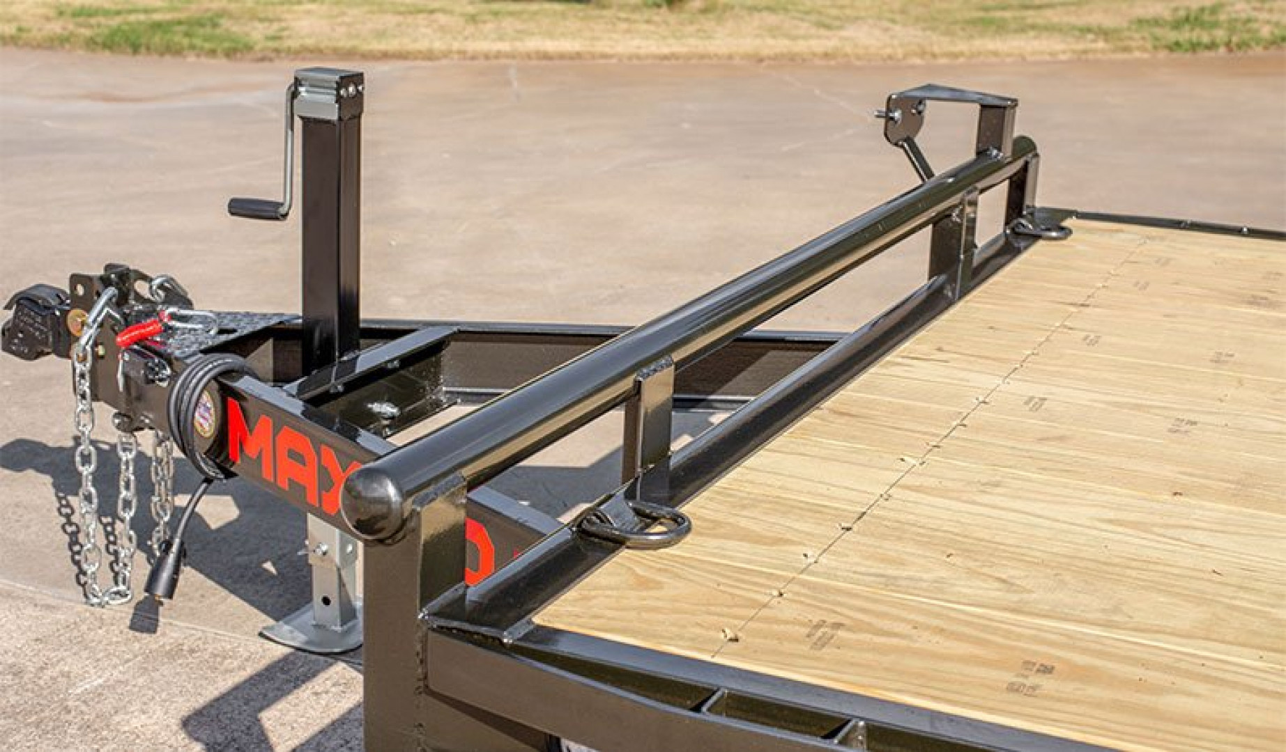 New 2026 MAXX-D 83X24 7K C4X Car Hauler / Racing Trailer / UTV Trailer / Black Powder Coated / 3500# Axles / 5ft Stow Away C-Channel Ramps