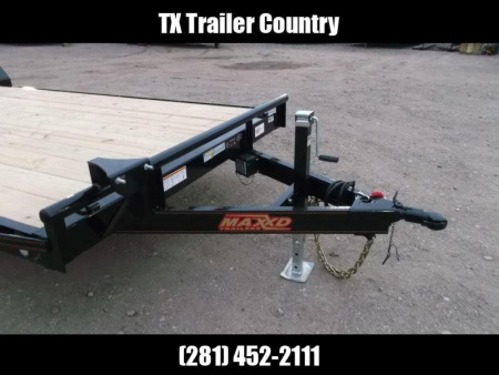New 2026 MAXX-D 83X24 7K C4X Car Hauler / Racing Trailer / UTV Trailer / Black Powder Coated / 3500# Axles / 5ft Stow Away C-Channel Ramps
