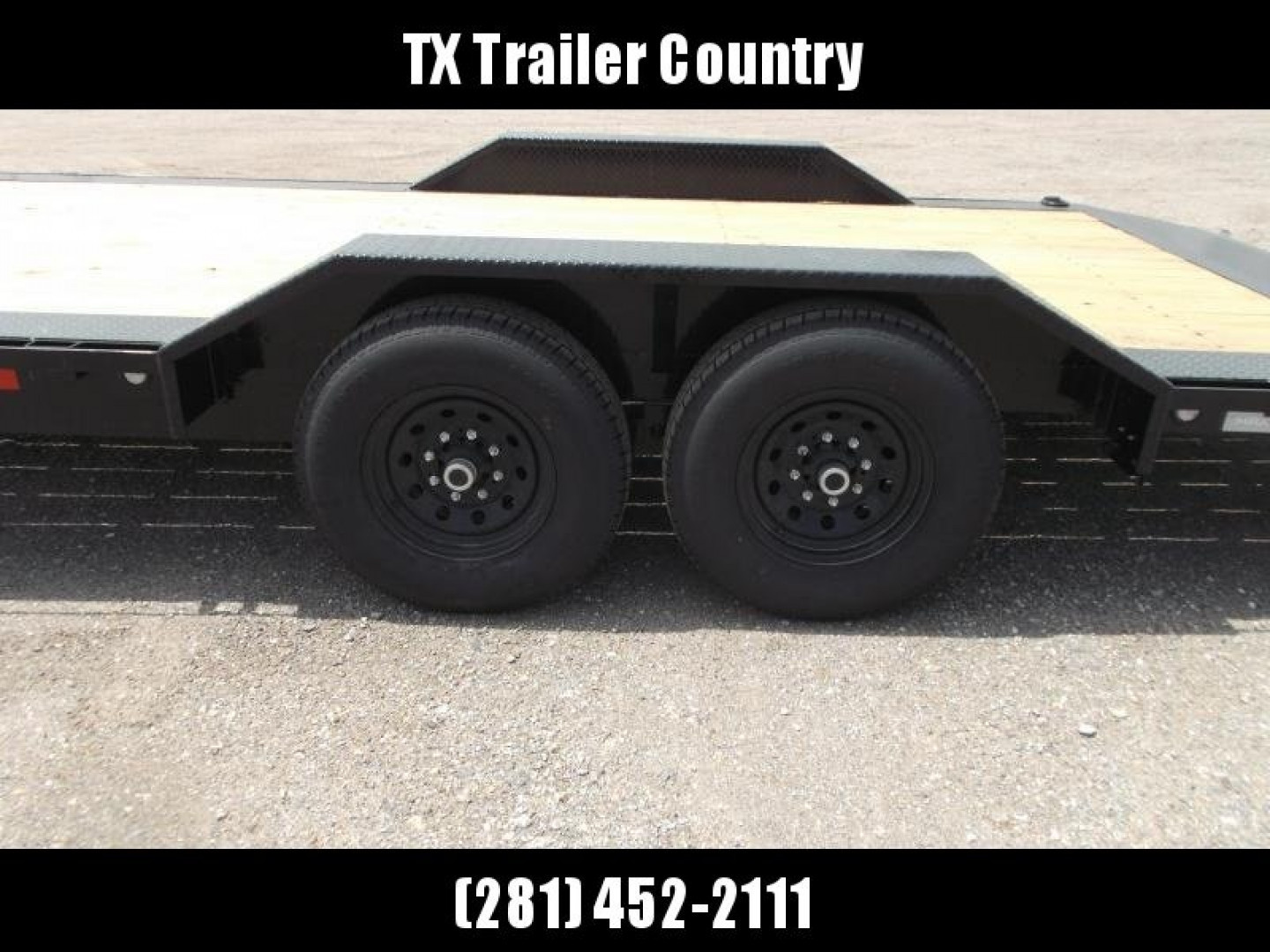 New 2026 MAXX-D 102x20 H6X 14K Car Hauler / Racing Trailer / Flatbed / Equipment Hauler / Drive Over Fenders / 7000# Axles / Black Powder Coated / 5ft Stow Away Ramps