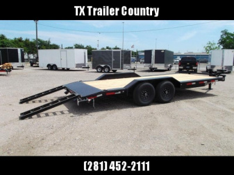 New 2026 MAXX-D 102x20 H6X 14K Car Hauler / Racing Trailer / Flatbed / Equipment Hauler / Drive Over Fenders / 7000# Axles / Black Powder Coated / 5ft Stow Away Ramps