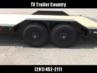New 2026 MAXX-D 102x20 H6X 14K Car Hauler / Racing Trailer / Flatbed / Equipment Hauler / Drive Over Fenders / 7000# Axles / Black Powder Coated / 5ft Stow Away Ramps