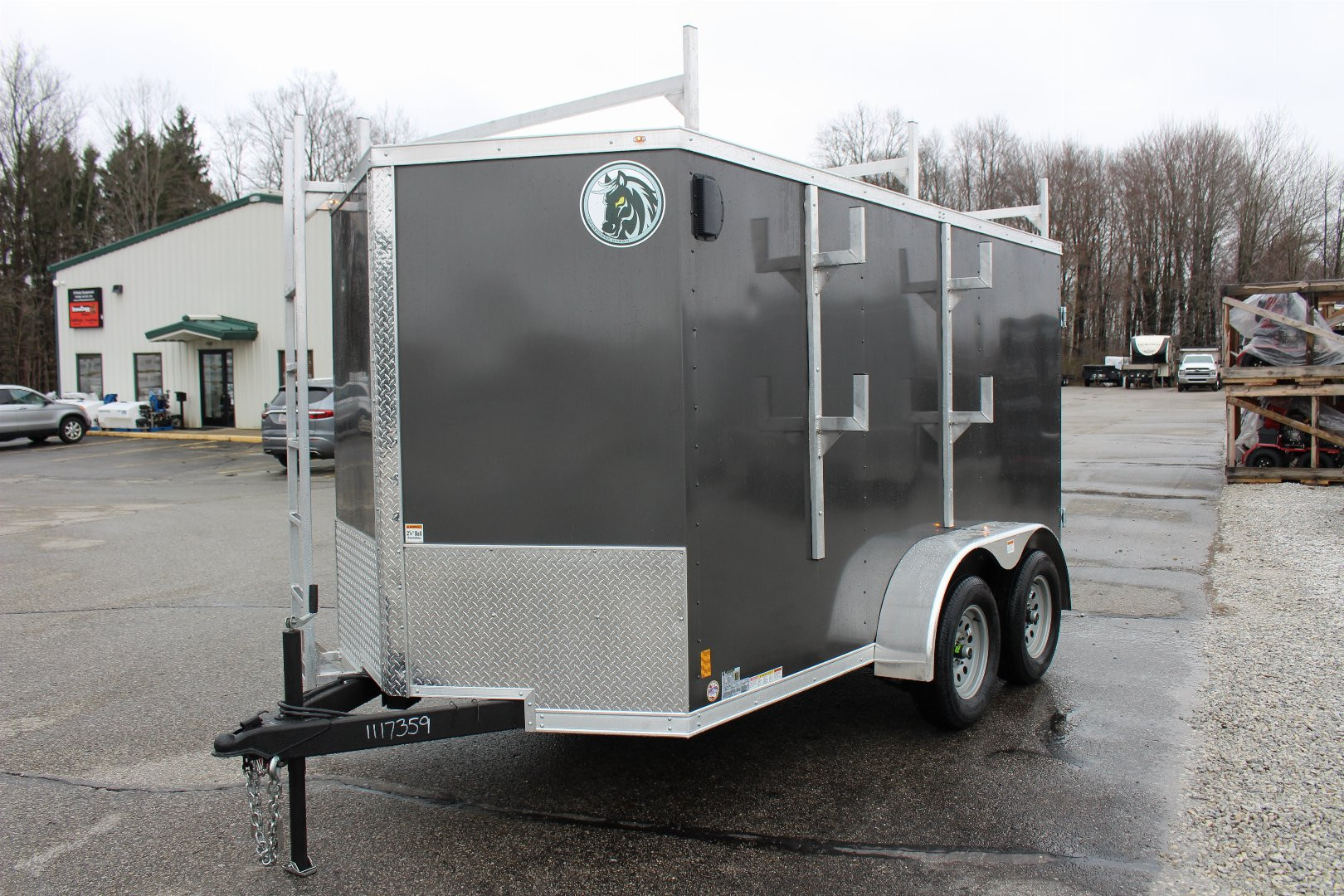 New 2025 Darkhorse Cargo DHW 6' x 12' Cargo / Enclosed Trailer - DOUBLE REAR DOOR - 7000# GVW