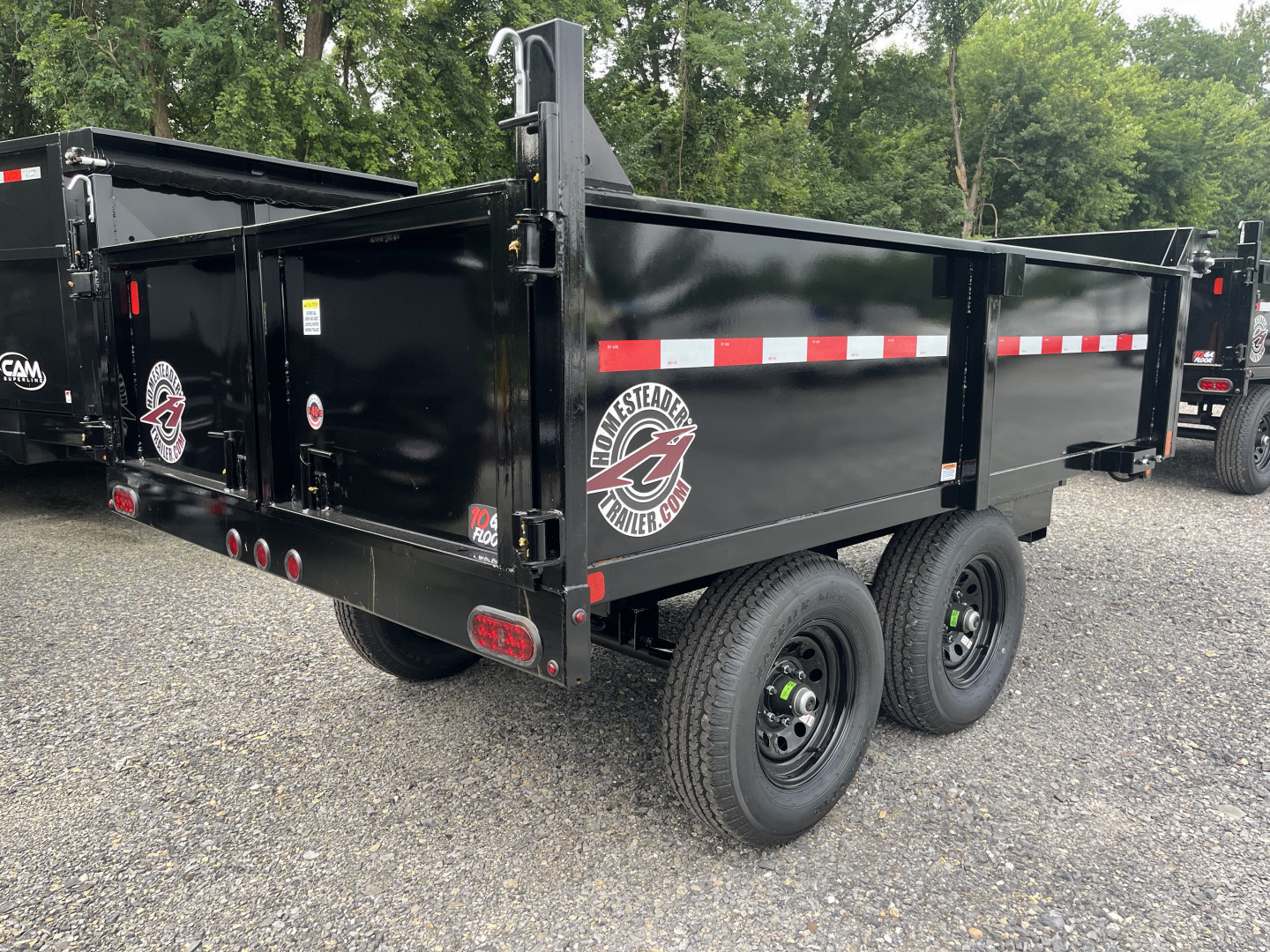 New 2026 Homesteader 6x10 Deckover Dump - 10k - Barn Doors