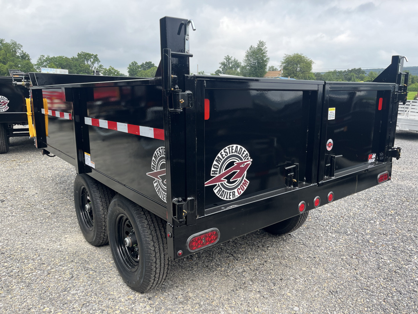 New 2026 Homesteader 6x10 Deckover Dump - 10k - Barn Doors