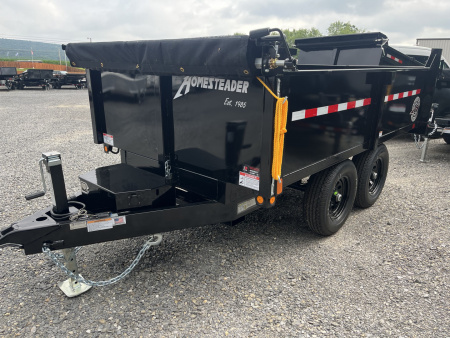 New 2026 Homesteader 6x10 Deckover Dump - 10k - Barn Doors