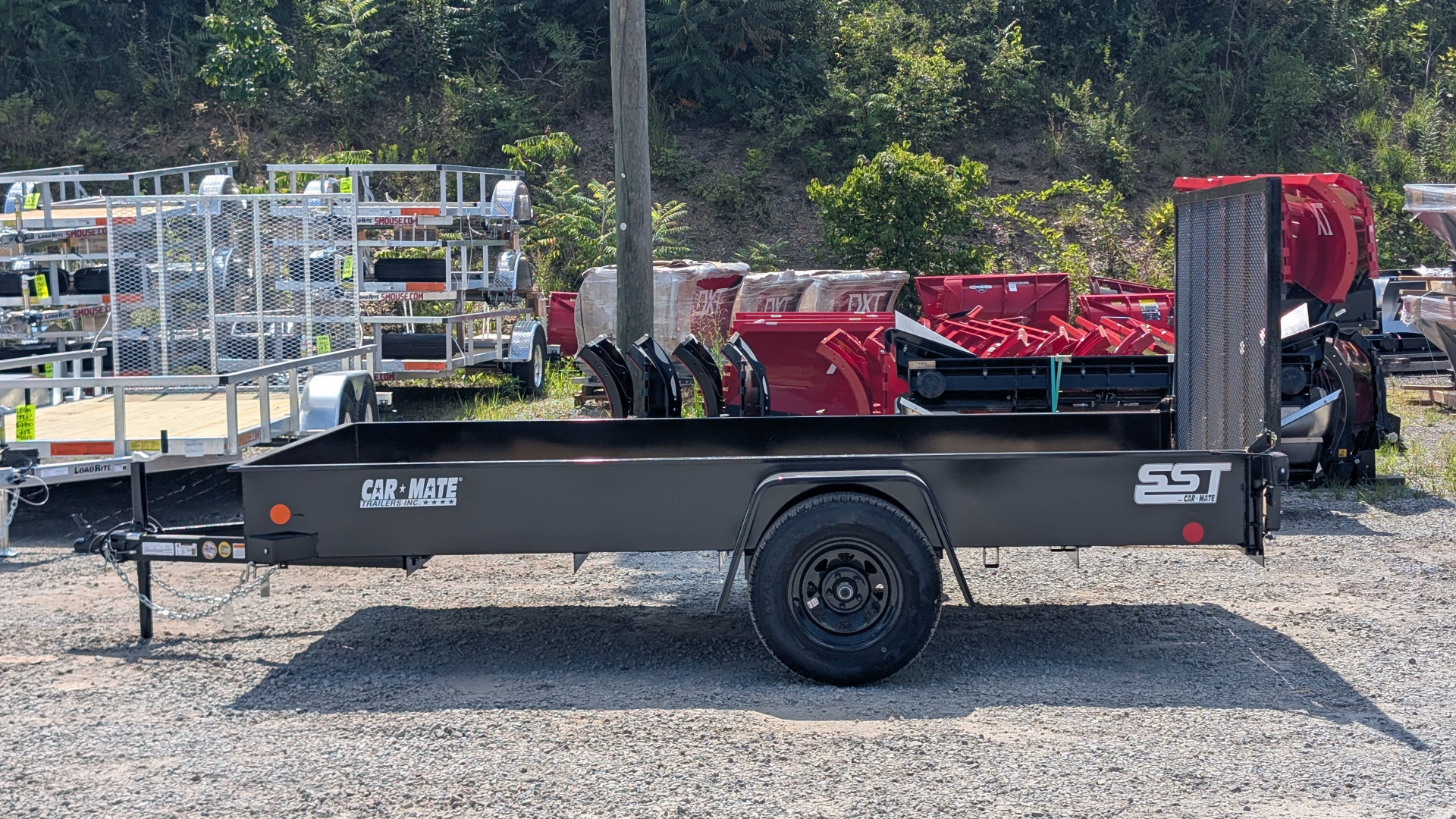 New 2026 Car Mate 6x12 Solid Sides Utility Trailer