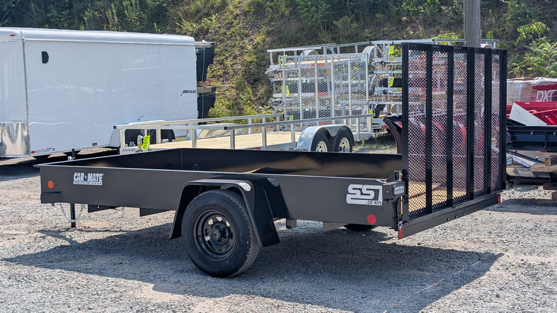 New 2026 Car Mate 6x12 Solid Sides Utility Trailer