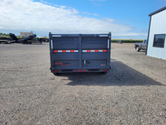 New 2025 Buckshot 83"x16' Telescopic Gooseneck Dump Trailer W/4' Sides