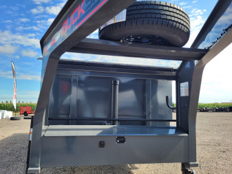 New 2025 Buckshot 83"x16' Telescopic Gooseneck Dump Trailer W/4' Sides