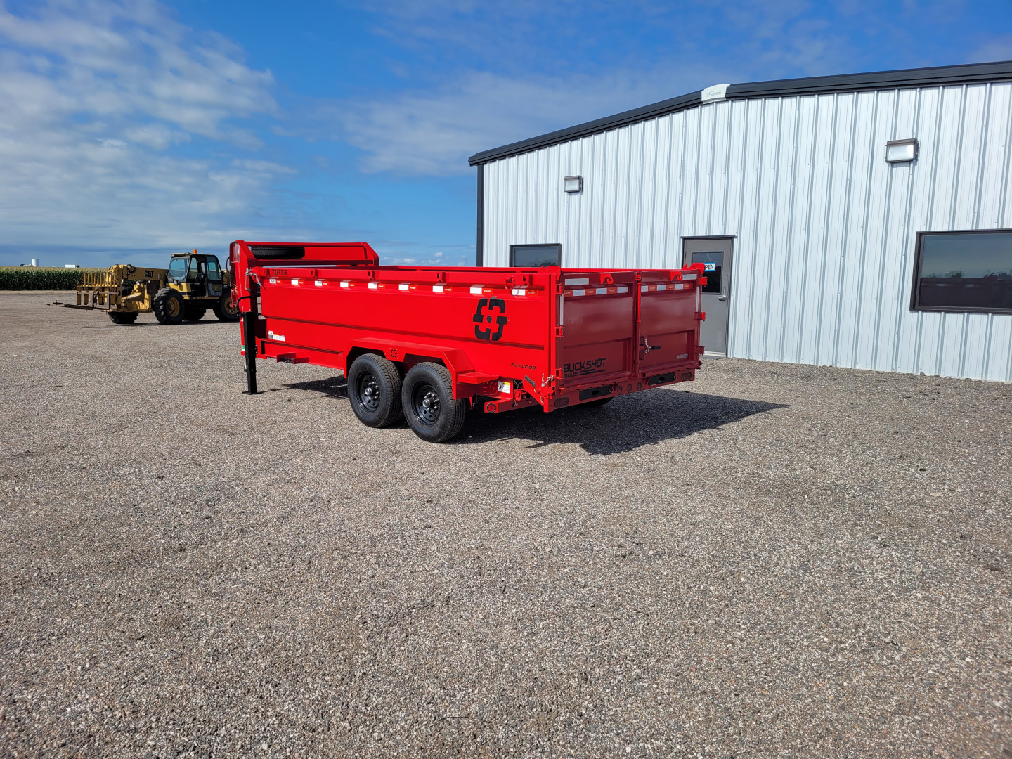 New 2025 Buckshot 83"x16' Telescopic Gooseneck Dump Trailer W/3' Sides