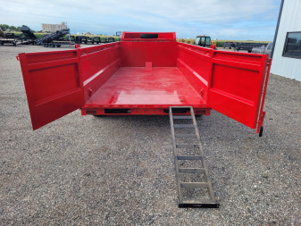 New 2025 Buckshot 83"x16' Telescopic Gooseneck Dump Trailer W/3' Sides