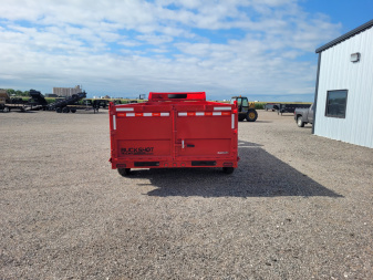 New 2025 Buckshot 83"x16' Telescopic Gooseneck Dump Trailer W/3' Sides