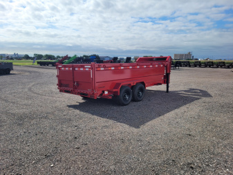 New 2025 Buckshot 83"x16' Telescopic Gooseneck Dump Trailer W/3' Sides
