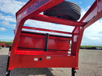 New 2025 Buckshot 83"x16' Telescopic Gooseneck Dump Trailer W/3' Sides