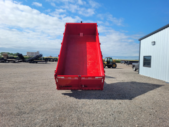 New 2025 Buckshot 83"x16' Telescopic Gooseneck Dump Trailer W/3' Sides