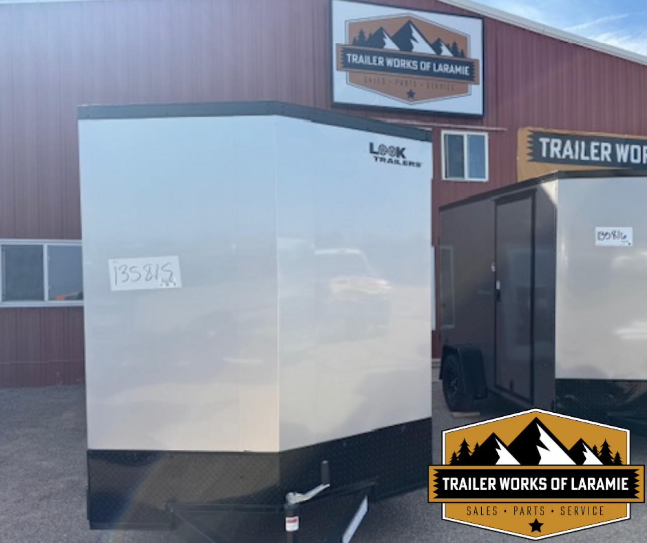 New 2025 Look Trailers 6x10 ST DLX BLACK OUT PACKAGE- +6" TALLER- SCREWLESS SIDES-Silver