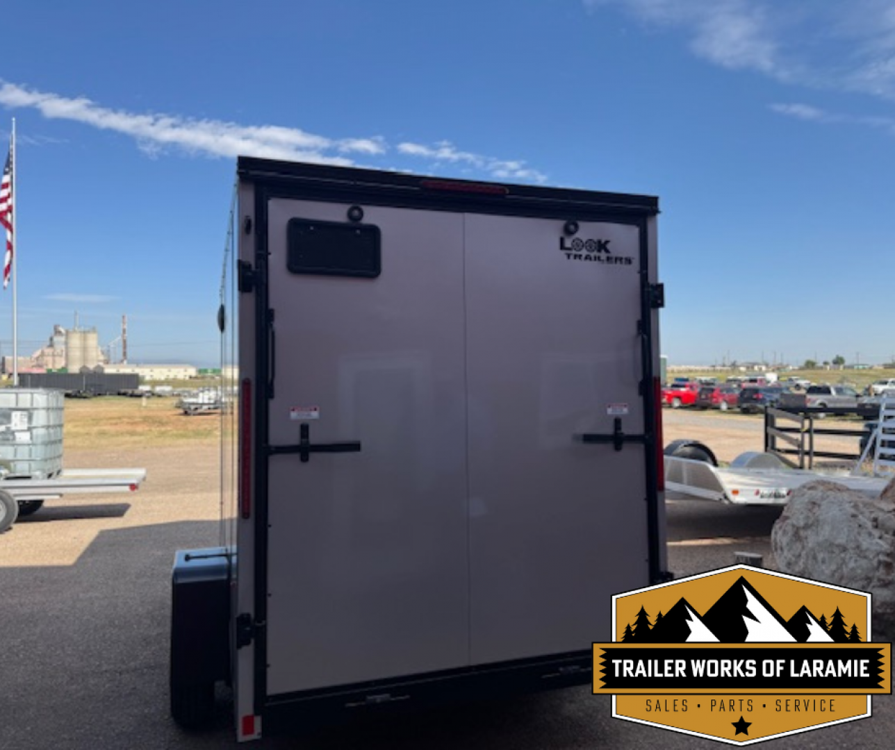 New 2025 Look Trailers 6x10 ST DLX BLACK OUT PACKAGE- +6" TALLER- SCREWLESS SIDES-Silver