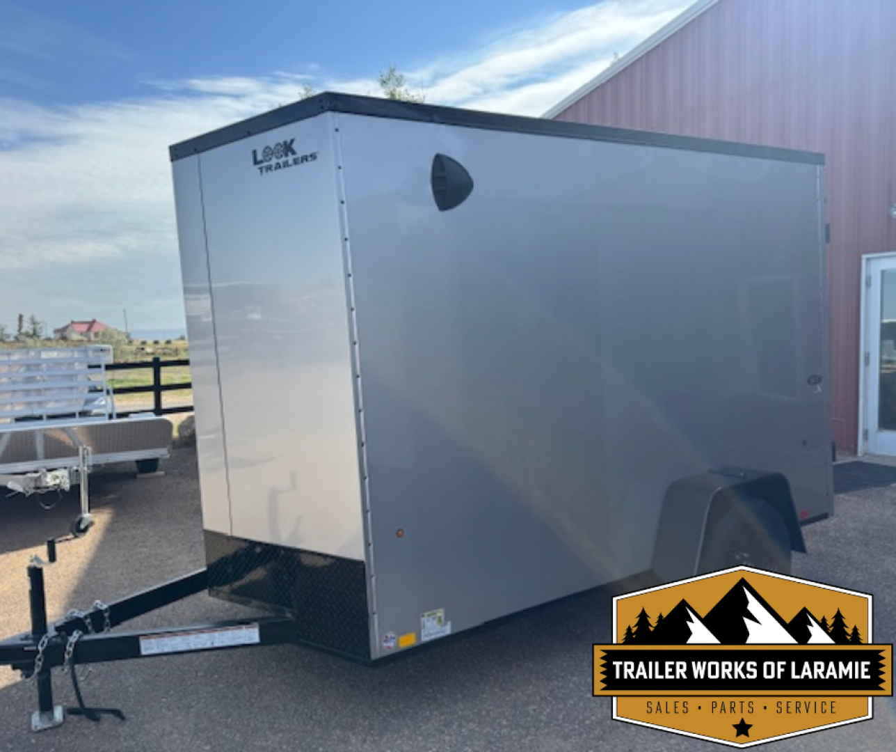 New 2025 Look Trailers 6x10 ST DLX BLACK OUT PACKAGE- +6" TALLER- SCREWLESS SIDES-Silver