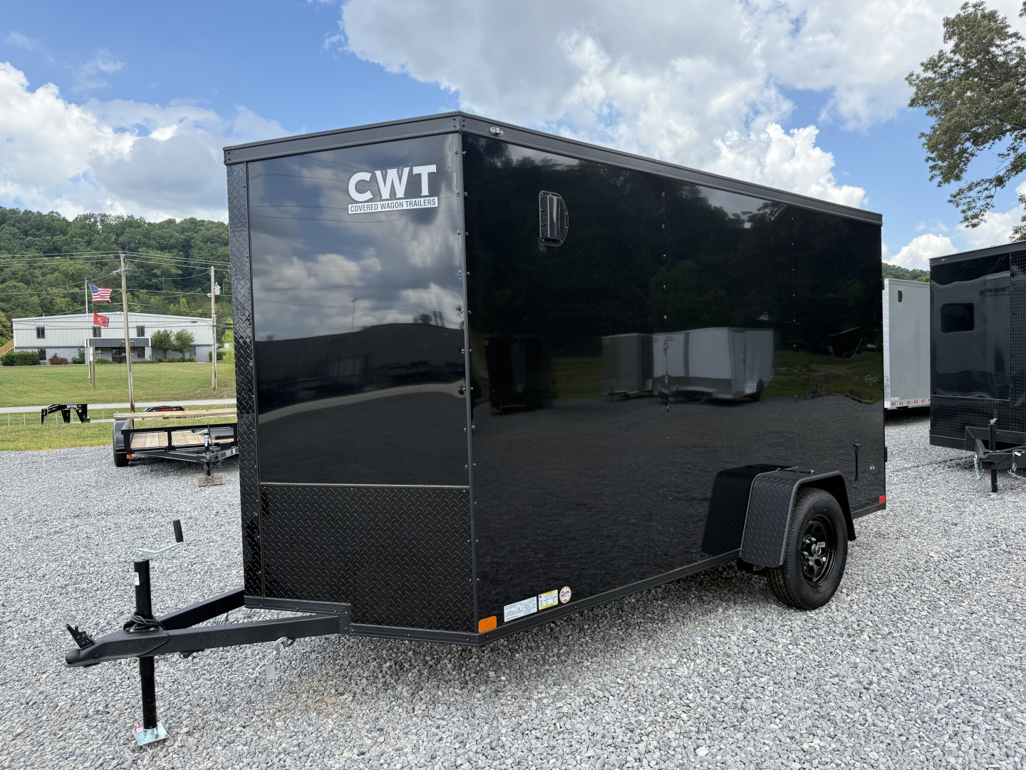 New 2025 Covered Wagon Trailers 6X12 SA POLY DBL DOORS Cargo / Enclosed Trailer