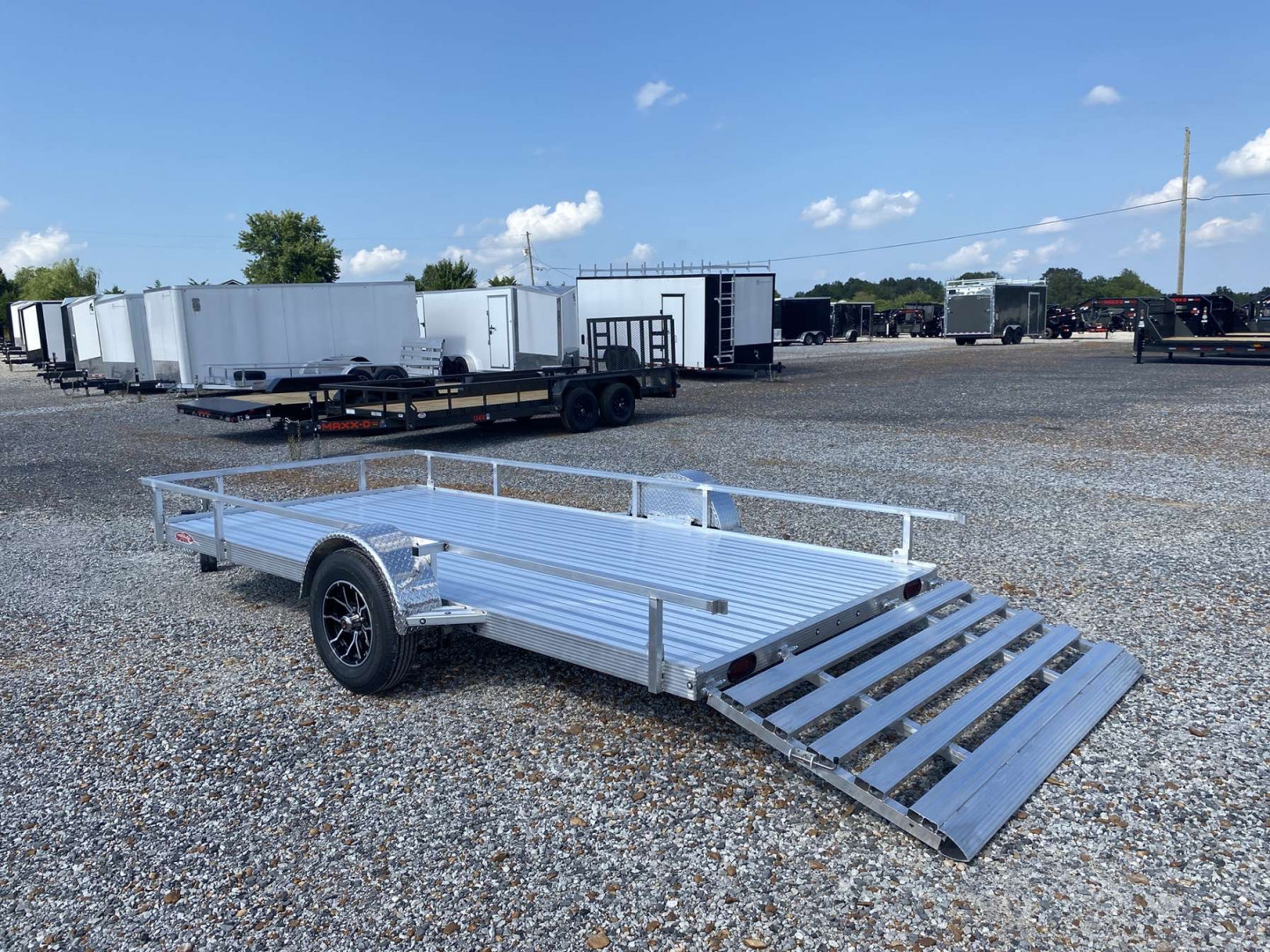 New 2025 Cherokee 81"X14' Aluminum Utility Trailer