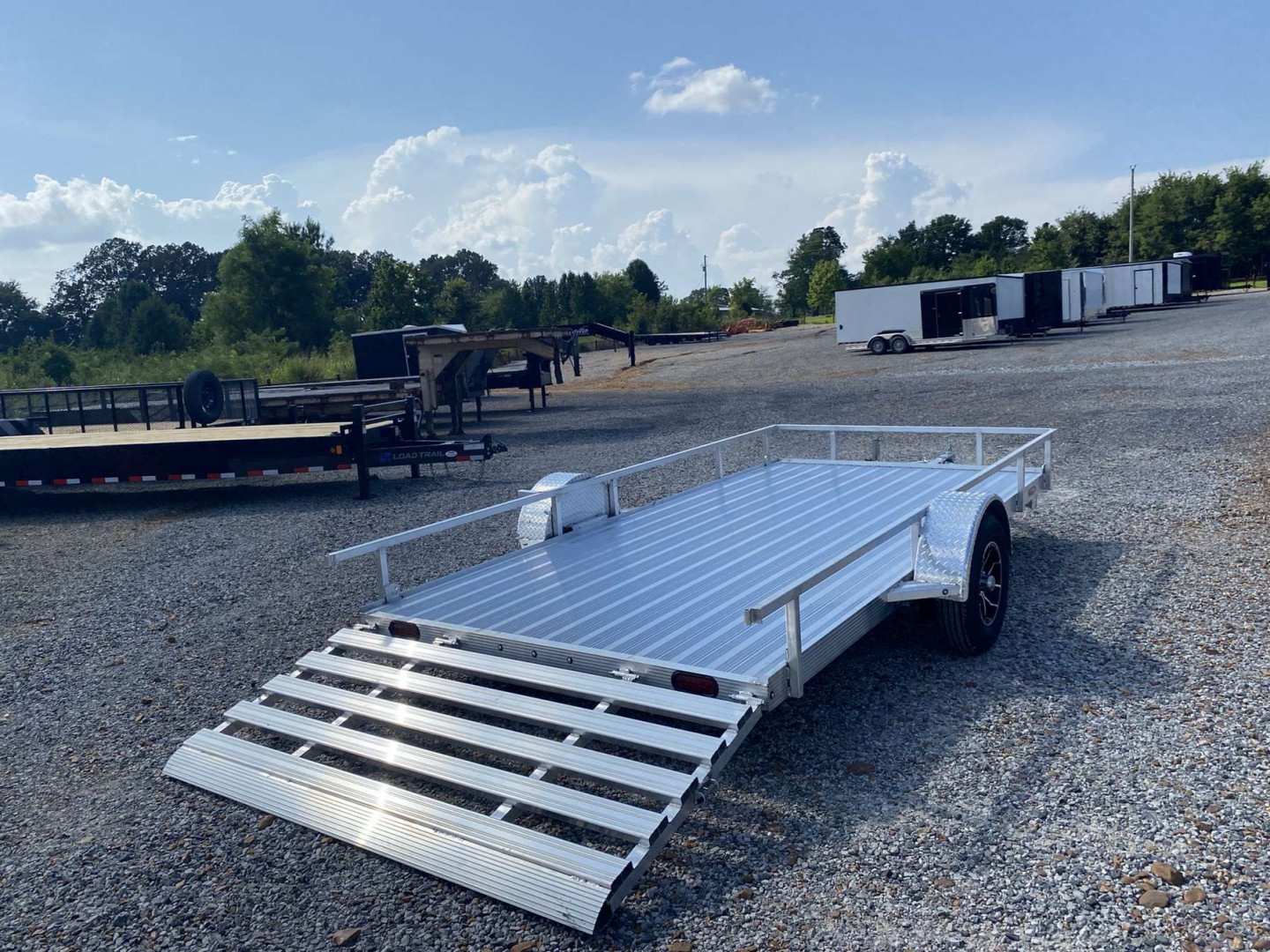 New 2025 Cherokee 81"X14' Aluminum Utility Trailer