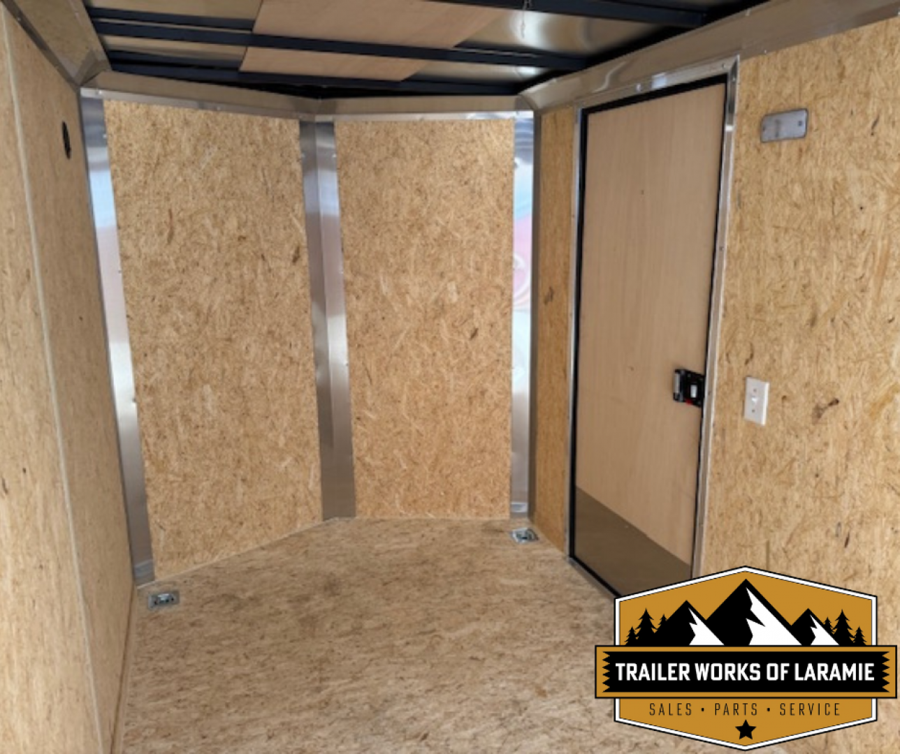 New 2026 Look Trailers 6X12 SA- ST DLX V-NOSE- Charcoal 6" Taller