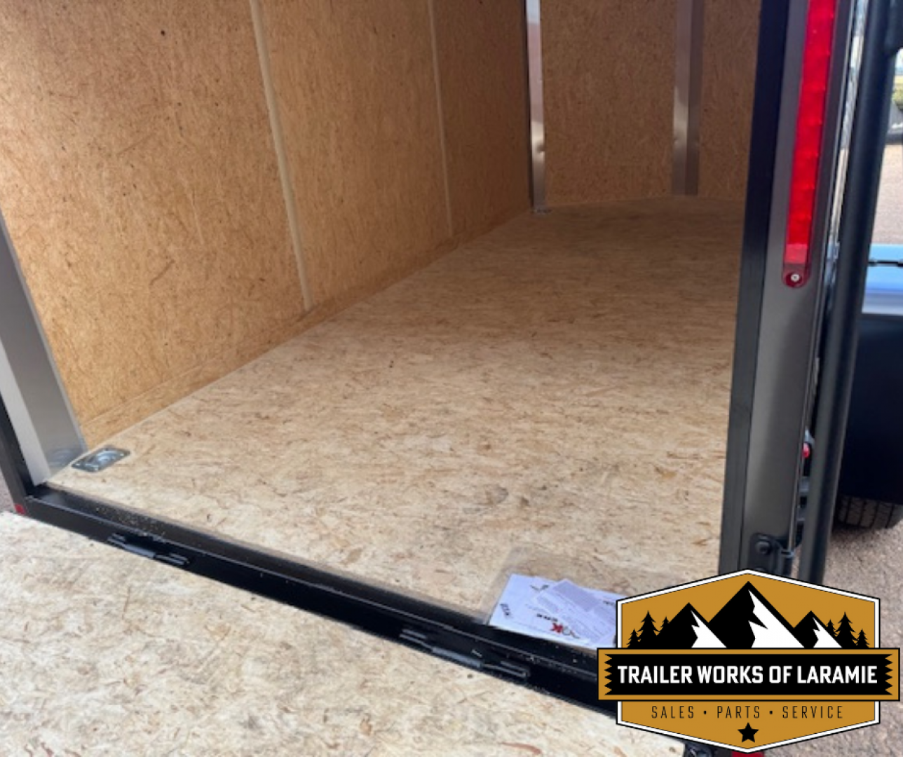 New 2026 Look Trailers 6X12 SA- ST DLX V-NOSE- Charcoal 6" Taller