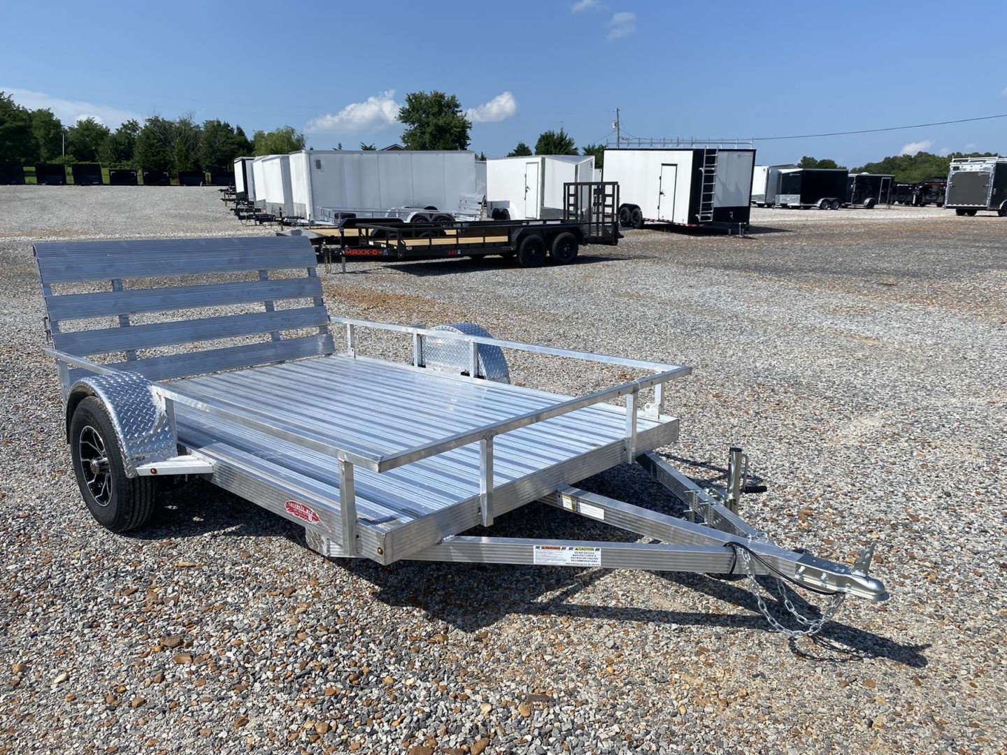 New 2025 Cherokee 76"X10' Aluminum Utility Trailer
