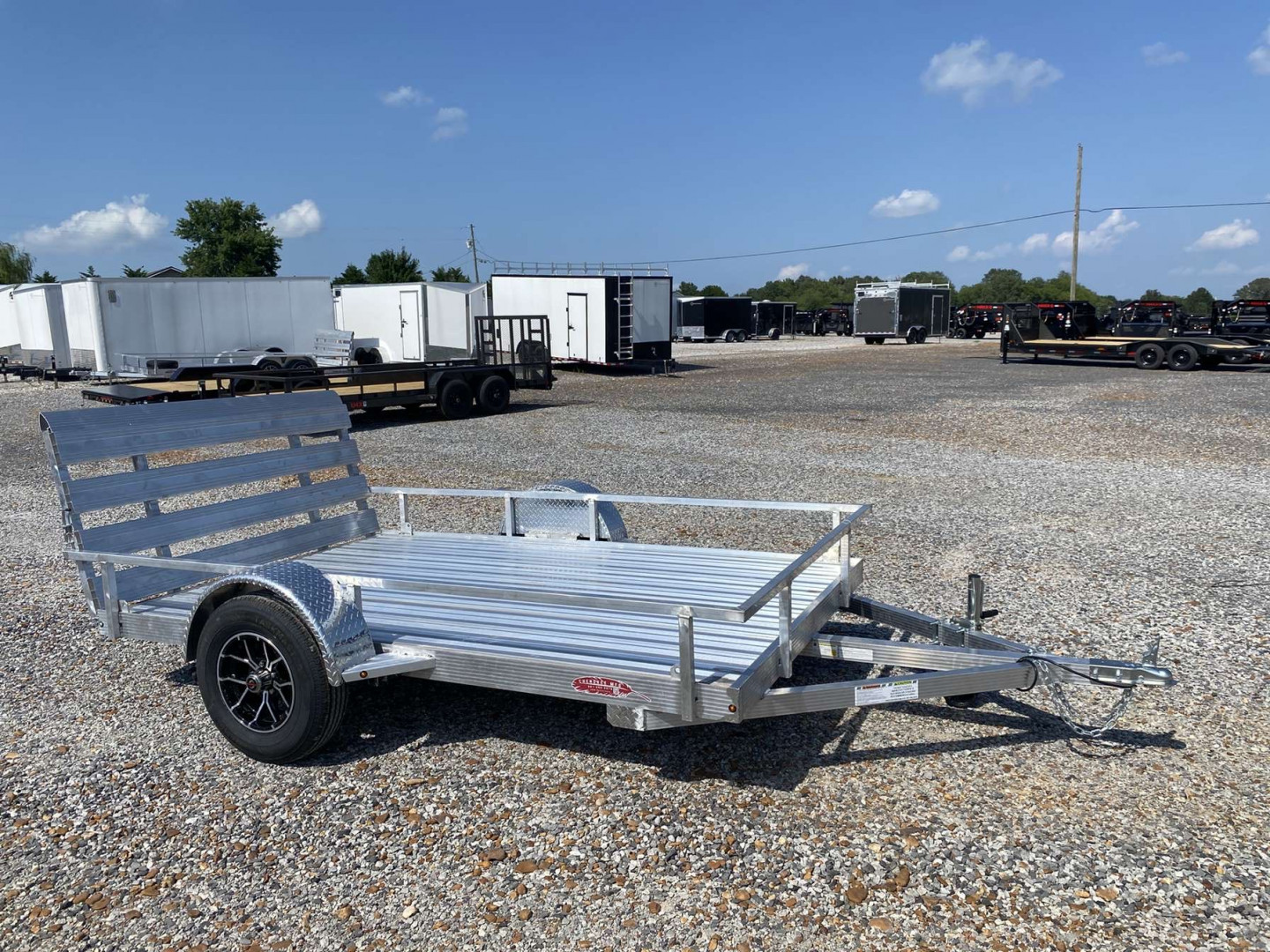 New 2025 Cherokee 76"X10' Aluminum Utility Trailer