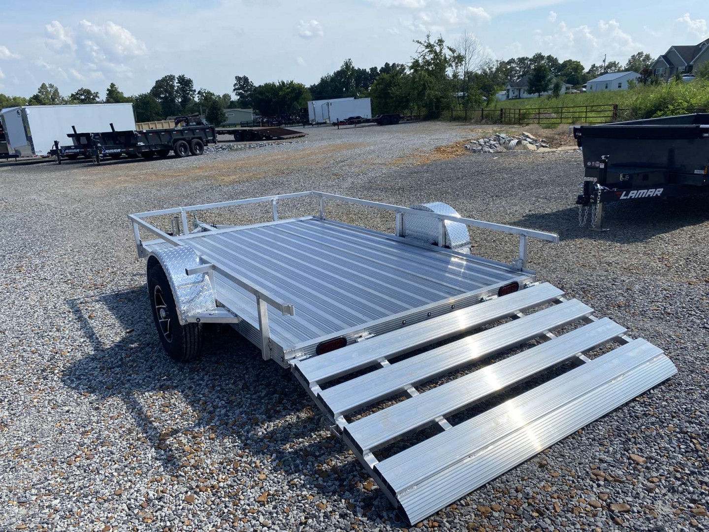 New 2025 Cherokee 76"X10' Aluminum Utility Trailer