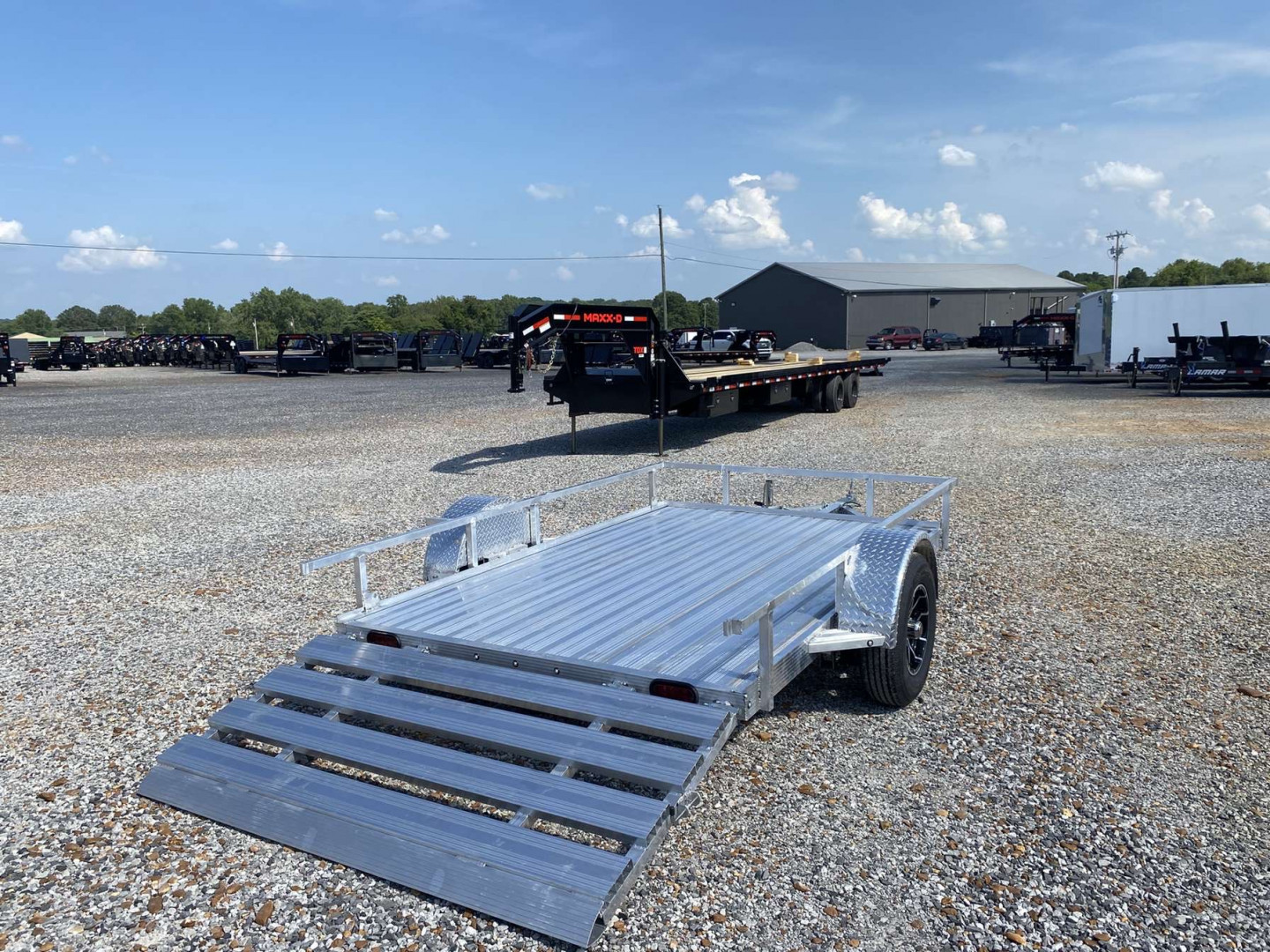 New 2025 Cherokee 76"X10' Aluminum Utility Trailer