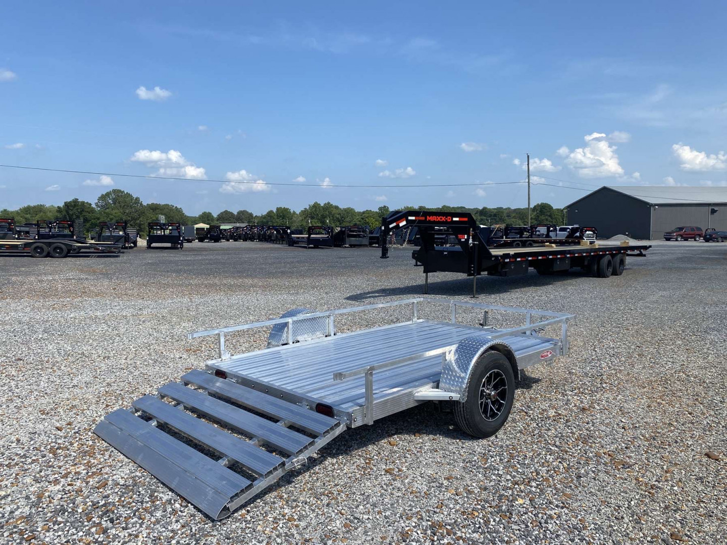 New 2025 Cherokee 76"X10' Aluminum Utility Trailer
