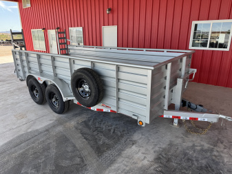 New 2025 GR Trailers 82X16 14K STAND UP RAMPS 3' SIDES Utility Trailer