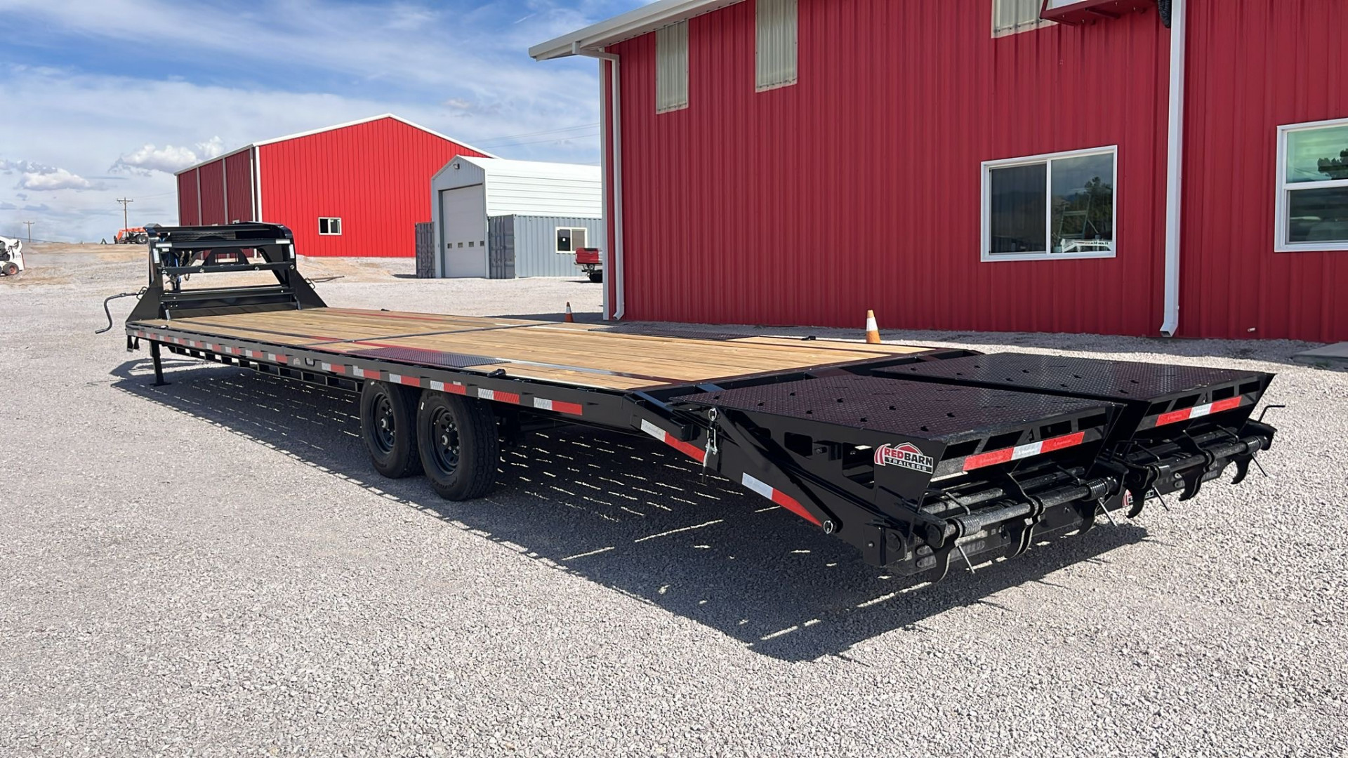 New 2026 RawMaxx 40'X102" FDX FLAT DECK GOOSENECK Flatbed Trailer