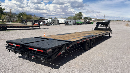 New 2026 RawMaxx 40'X102" FDX FLAT DECK GOOSENECK Flatbed Trailer