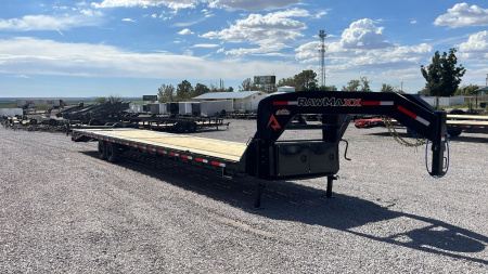 New 2026 RawMaxx 40'X102" FDX FLAT DECK GOOSENECK Flatbed Trailer