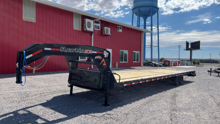New 2026 RawMaxx 40'X102  FDX FLAT DECK GOOSENECK Flatbed Trailer